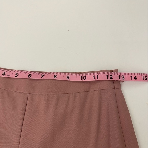 Rebecca Taylor || Spring Wide Leg Crop Trousers Pants Pink Mauve 00 - Picture 6 of 10